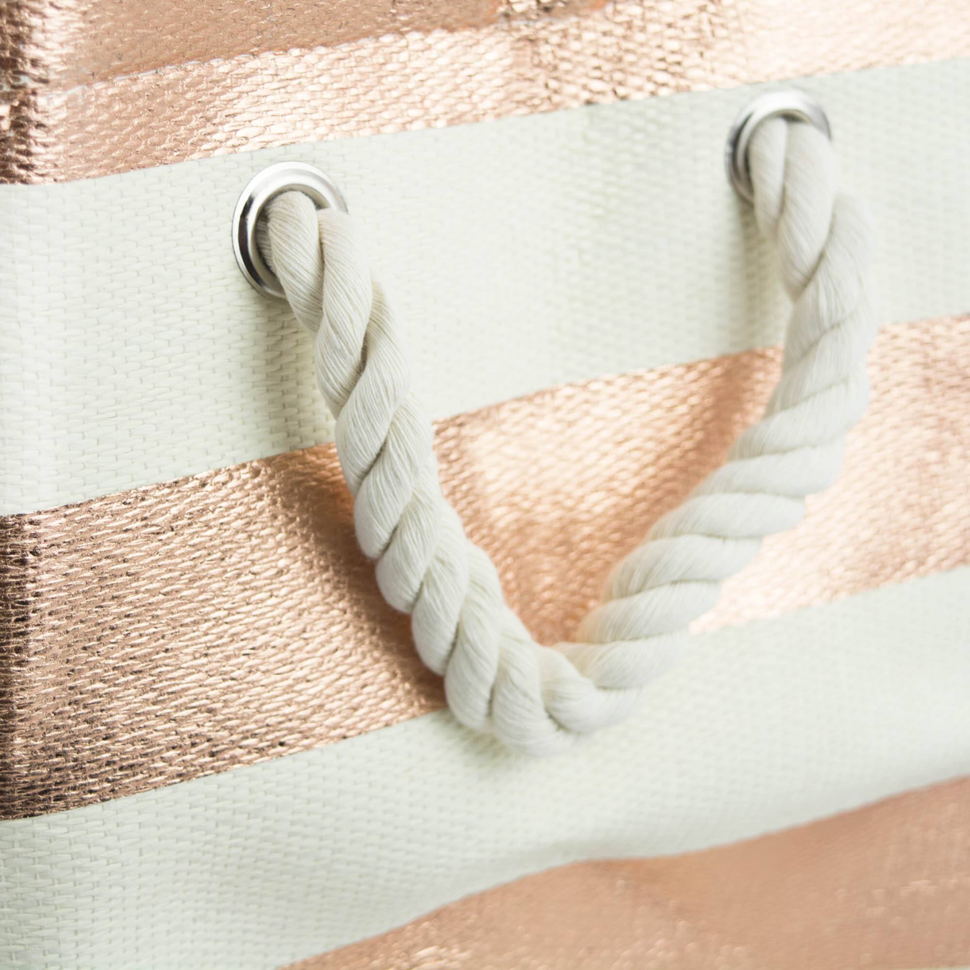 DII® 15" Copper Stripe Paper Basket